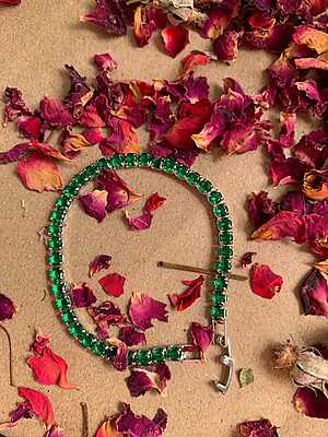 The Verdant Petal Tennis Bracelet The Verdant Petal Tennis Bracelet