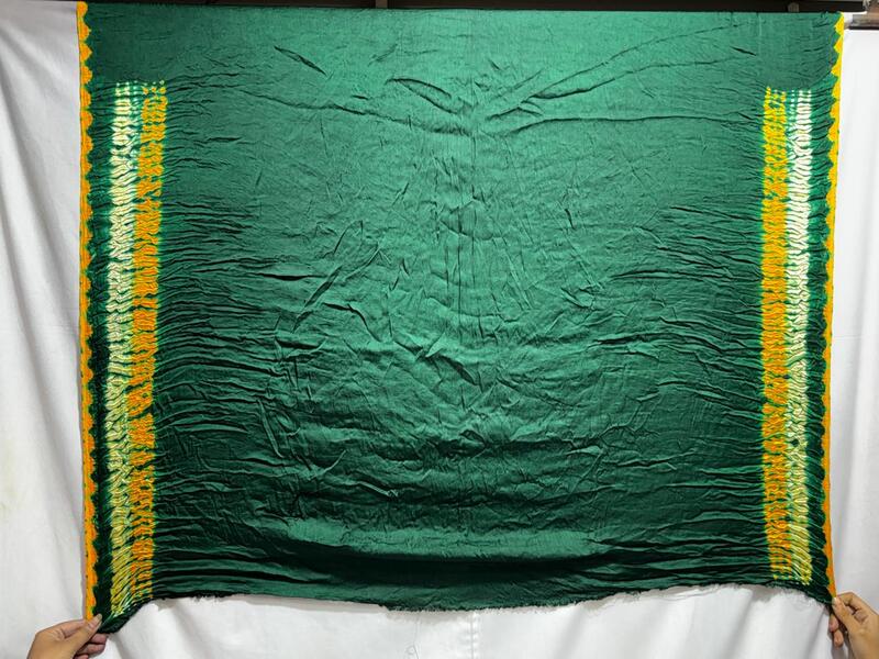 Kala Sanskruti All Over Green Colour Art Silk Bandhani Saree With Shibori Design 6.5M with Blouse Piece Elegant Traditional Wear Bridal Unique Saree for Women