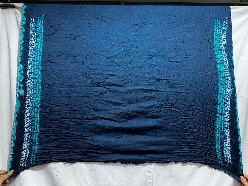 Kala Sanskruti All Over Indigo Colour Art Silk Bandhani Saree With Shibori Design 6.5M with Blouse Piece Elegant Traditional Wear Bridal Unique Saree for Women