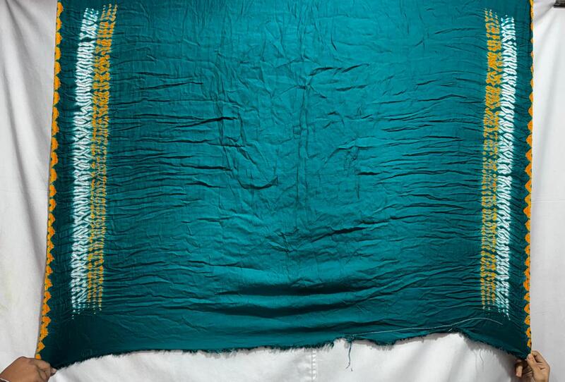 Kala Sanskruti All Over Sea Green Colour Art Silk Bandhani Saree With Shibori Design 6.5M with Blouse Piece Elegant Traditional Wear Bridal Unique Saree for Women