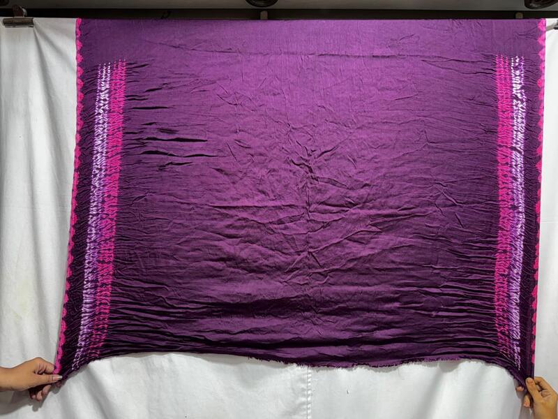 Kala Sanskruti All Over Wine Colour Art Silk Bandhani Saree With Shibori Design 6.5M with Blouse Piece Elegant Traditional Wear Bridal Unique Saree for Women
