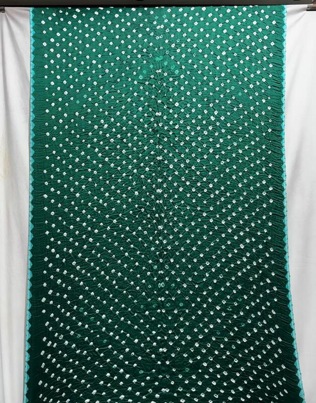 Kala Sanskruti All Over Green Colour Art Silk Bandhani Saree With Shibori Design 6.5M with Blouse Piece Elegant Traditional Wear Bridal Unique Saree for Women