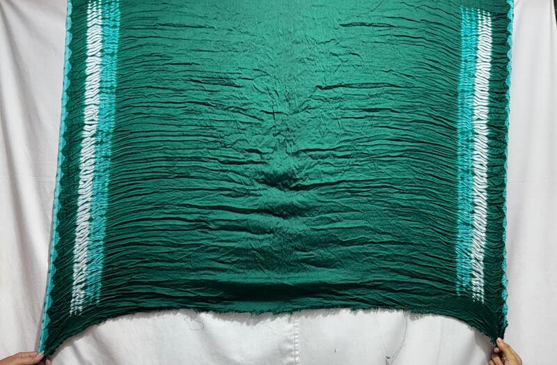 Kala Sanskruti All Over Green Colour Art Silk Bandhani Saree With Shibori Design 6.5M with Blouse Piece Elegant Traditional Wear Bridal Unique Saree for Women
