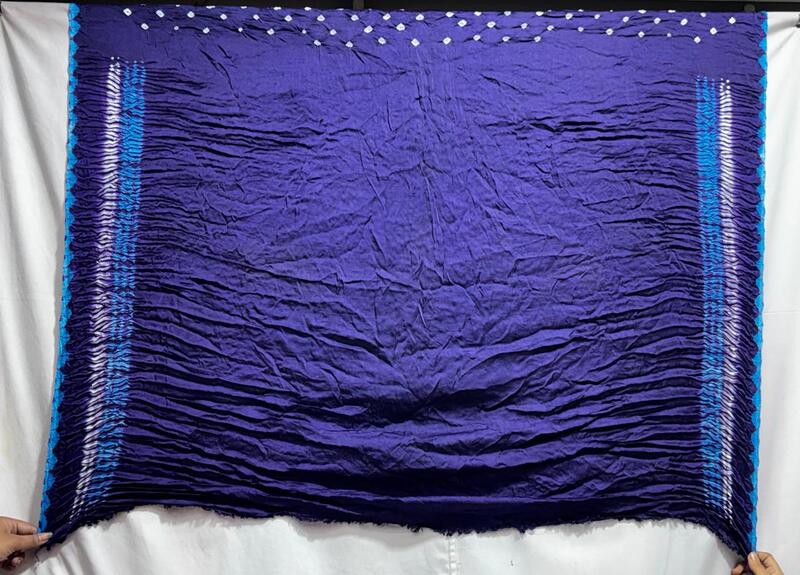 Kala Sanskruti All Over Purple Colour Art Silk Bandhani Saree With Shibori Design 6.5M with Blouse Piece Elegant Traditional Wear Bridal Unique Saree for Women