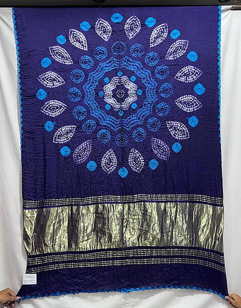 Kala Sanskruti All Over Purple Colour Art Silk Bandhani Saree With Shibori Design 6.5M with Blouse Piece Elegant Traditional Wear Bridal Unique Saree for Women