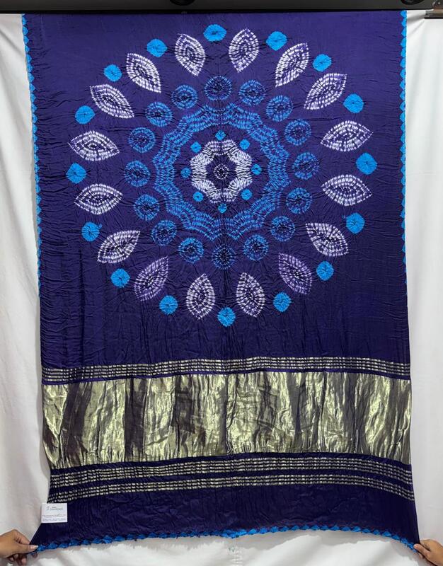 Kala Sanskruti All Over Purple Colour Art Silk Bandhani Saree With Shibori Design 6.5M with Blouse Piece Elegant Traditional Wear Bridal Unique Saree for Women
