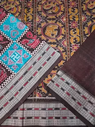 SWASTIK BOX SAKTA SAREE-SEAGREEN