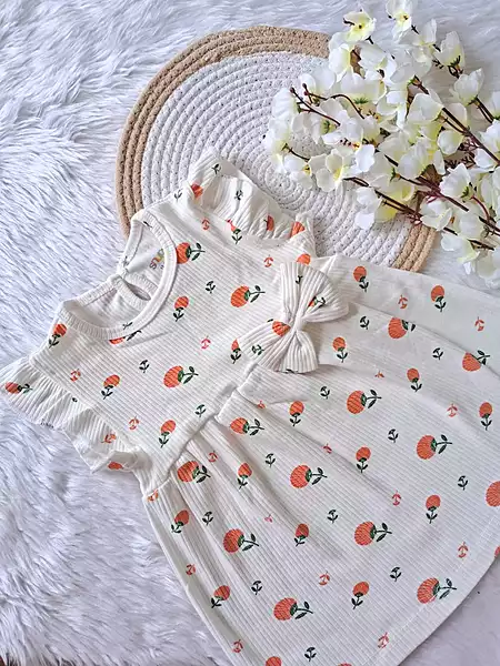 Cute Cotton White frock
