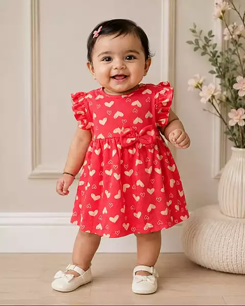 Cotton Classic Red Frocks