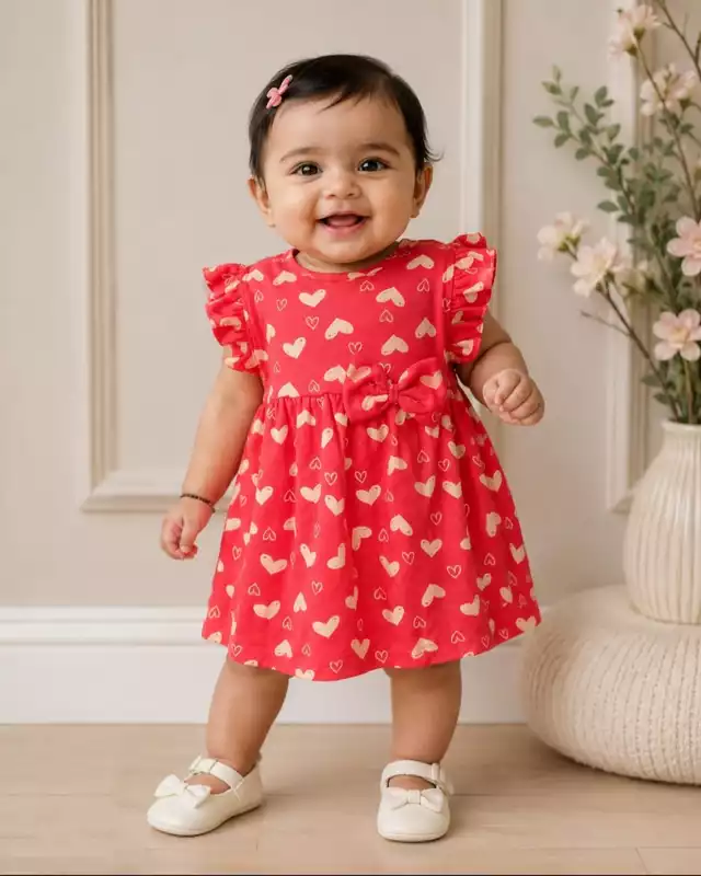 Cotton Classic Red Frocks