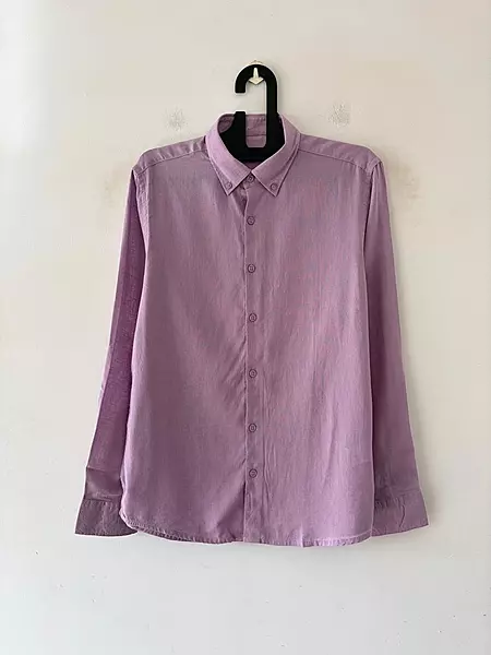 Lilac mist linen shirt