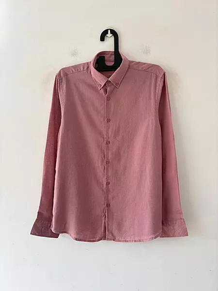 Rose clay linen shirt