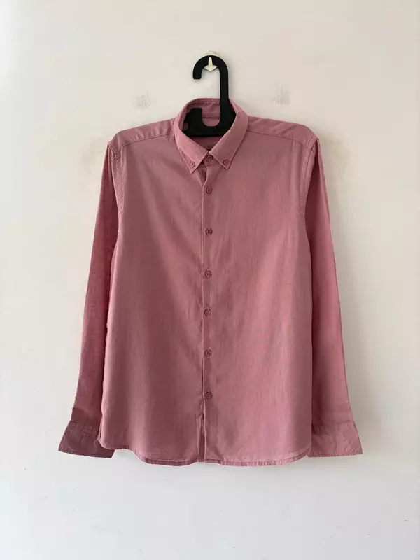 Rose clay linen shirt