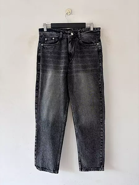 Graphite whisker momfit jeans