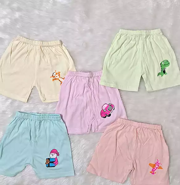 Kids Cotton Shorts Combo of 5