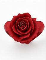 Eternal Rose Heart Sculpture – 3D Printed Decorative Showpiece Eternal Rose Heart Sculpture – 3D Printed Decorative Showpiece