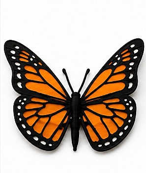 Butterfly 3D Printed Bookmark – Elegant Magnetic Page Marker