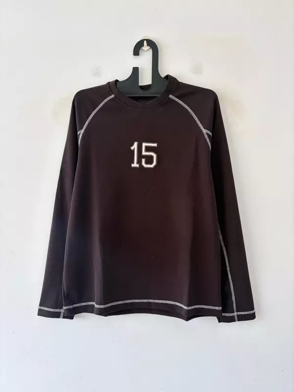Choco stitch varsity tee