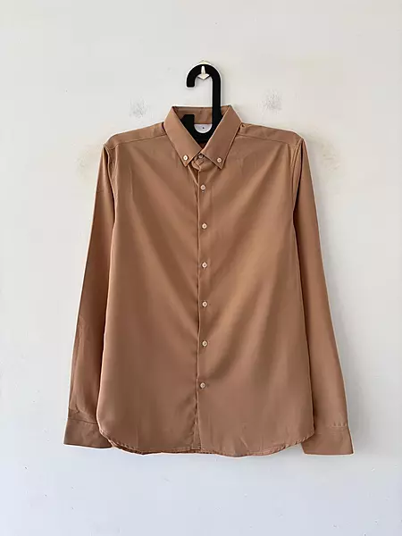 Caramel aura satin shirt
