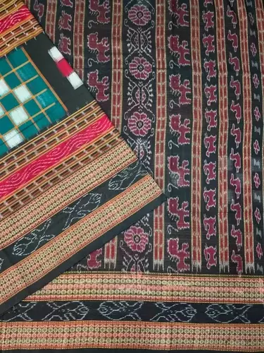 BICHITRAPURI 1 SAREE-GREEN-BLACK