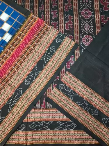 BICHITRAPURI 1 SAREE-TBLUE-BLACK
