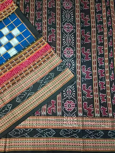 BICHITRAPURI 1 SAREE-TBLUE-BLACK