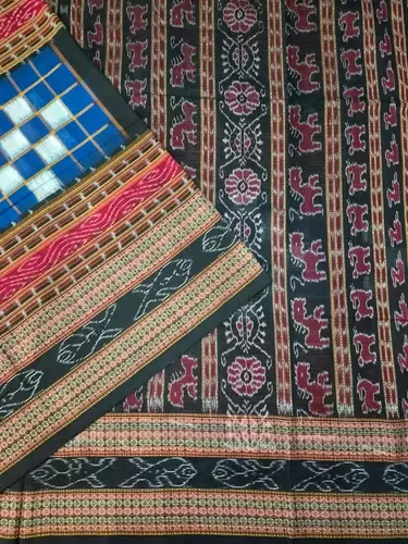 BICHITRAPURI 1 SAREE-TBLUE-BLACK