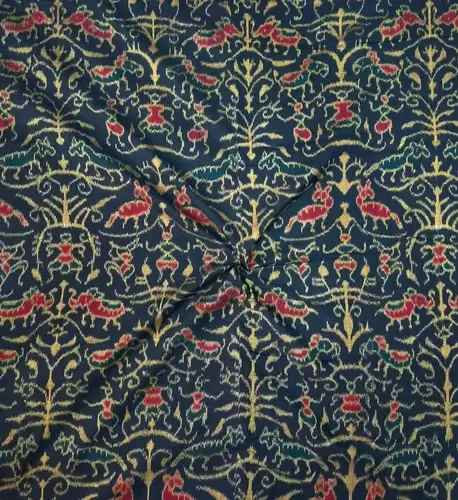 LAHA TRIBAL BANDHA FABRIC-BLACK