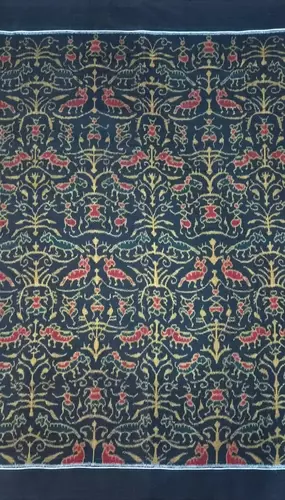 LAHA TRIBAL BANDHA FABRIC-BLACK