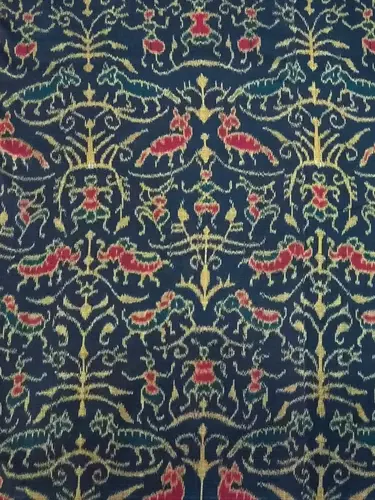 LAHA TRIBAL BANDHA FABRIC-BLACK