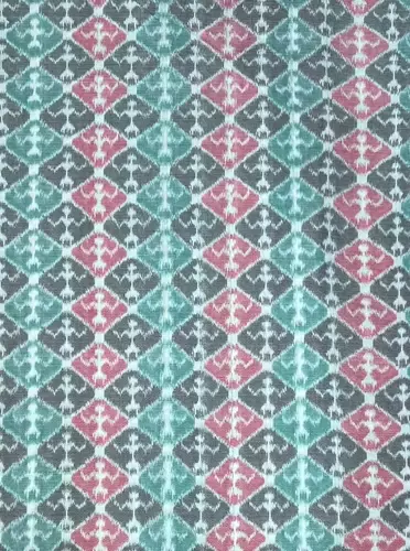 Thikdi Tribal Bandha Fabric-Grey