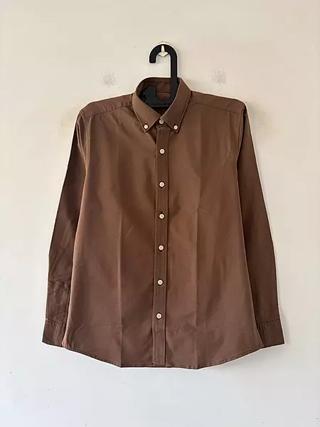 Wood brown oxford shirt