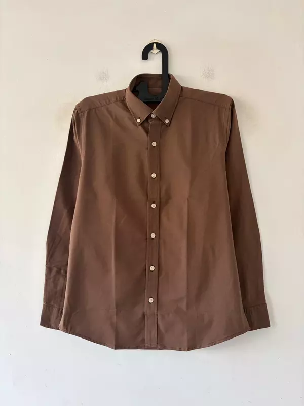 Wood brown oxford shirt