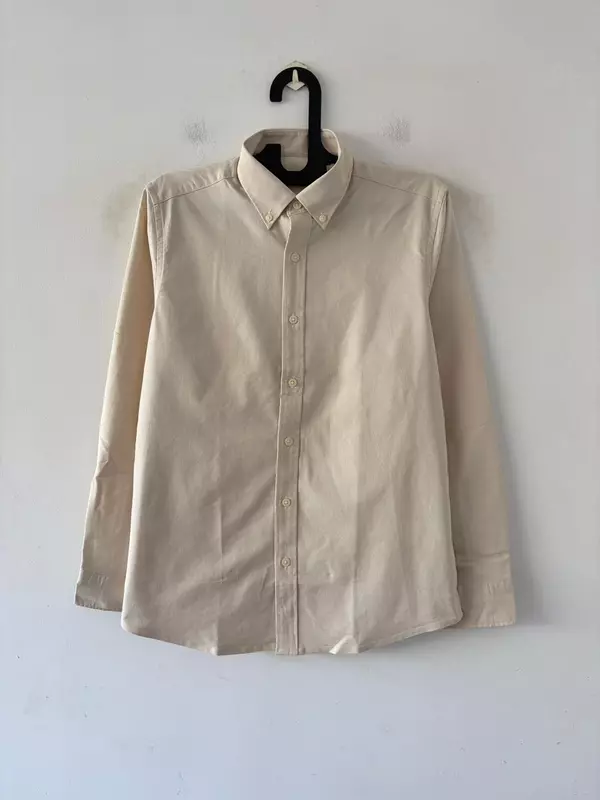 Cream beige oxford shirt