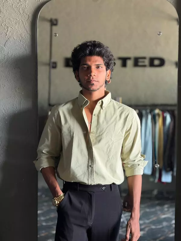 Pistachio oxford shirt
