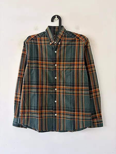 Forest green & amber flannels
