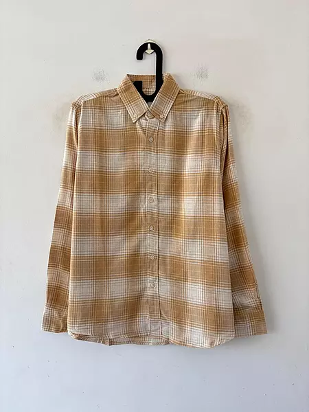 Honey beige & ivory flannels
