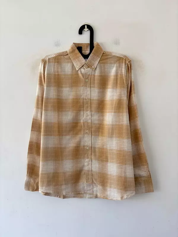 Honey beige & ivory flannels