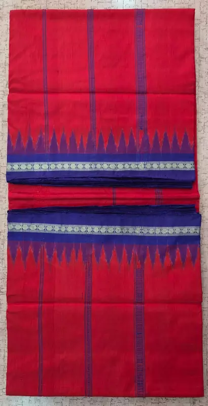 Sambalpuri Silk Joda-Red