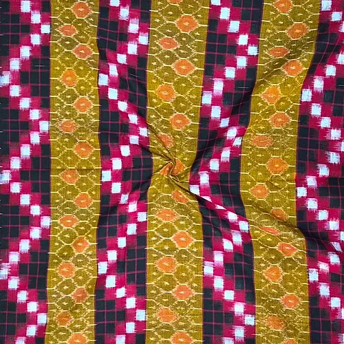 Adki Suchitrapuri Fabric-Mustard