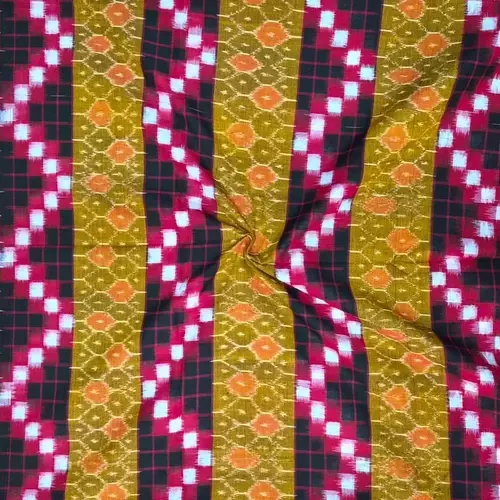 Adki Suchitrapuri Fabric-Mustard