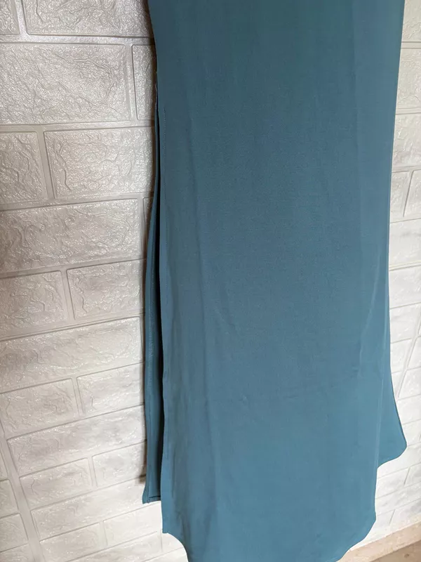 One-Shoulder Midi Bodycon Party Dress - Sea green