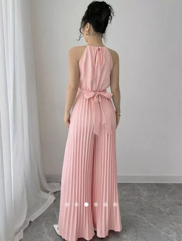 Pink crossed jumpsuit