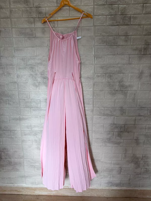 Pink crossed jumpsuit