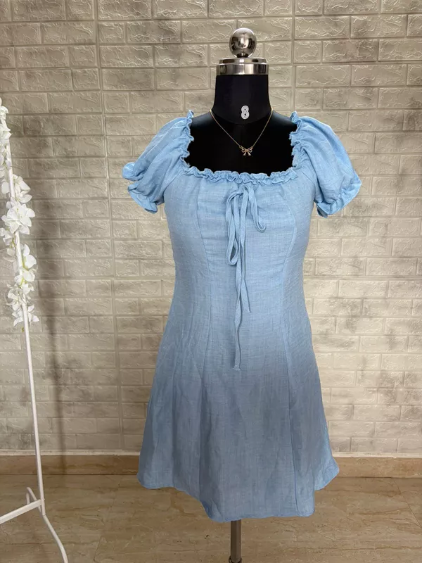 Blue Ruffle Dress