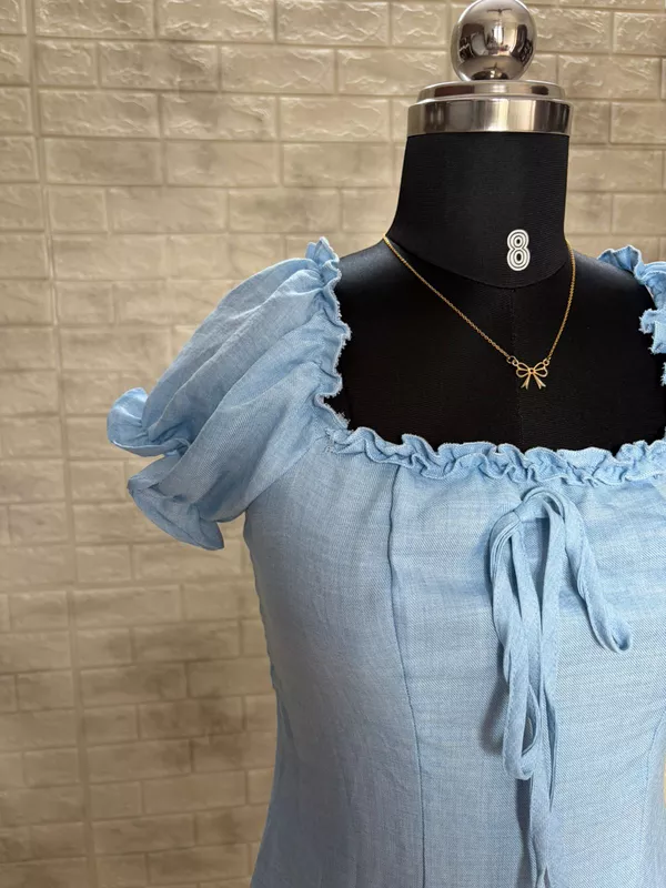 Blue Ruffle Dress