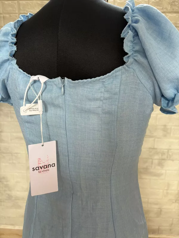 Blue Ruffle Dress