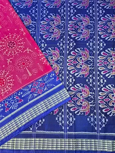 ROUND TRIBAL BAPTA SILK SAREE