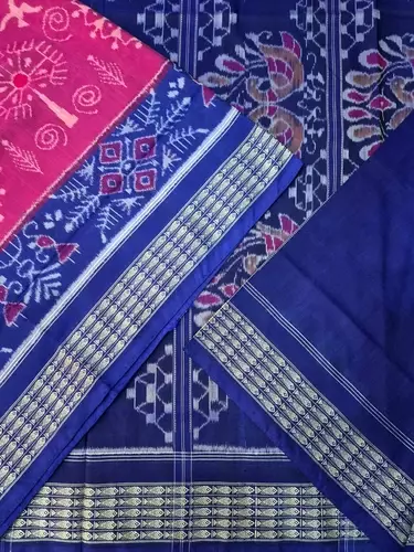 ROUND TRIBAL BAPTA SILK SAREE