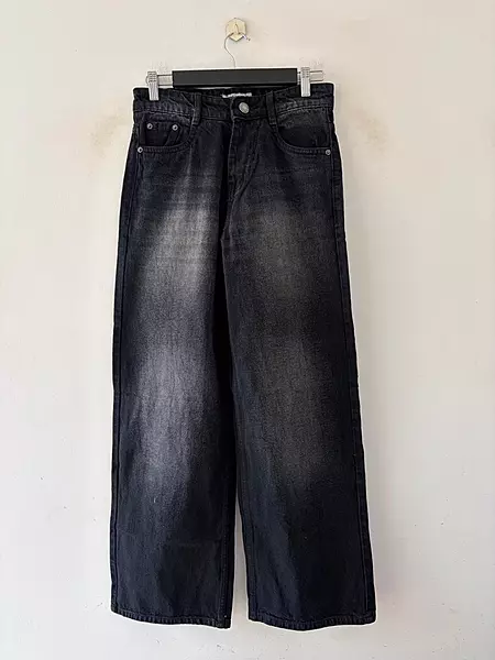Carbon wash baggy jeans
